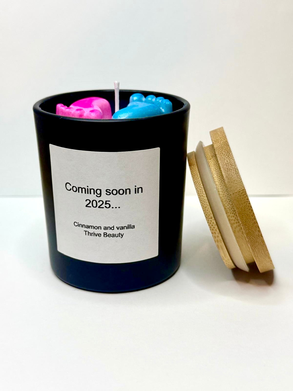 6oz Baby gender reveal soy wax scented candle